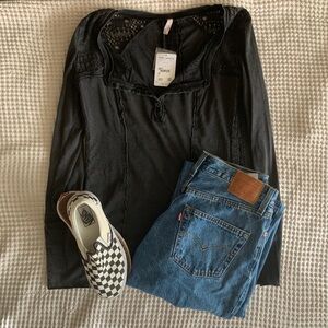 Free People Henley Top